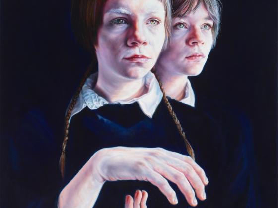Little Sister I, 2021 (Serie: Cloud-Dwellers), Öl auf Leinen / Oil on linen, 120 x 100 cm