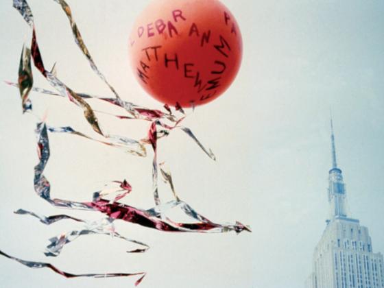 Photo documentation of Rosemary Mayers performance: Balloon For A Birthday, 1978, New York