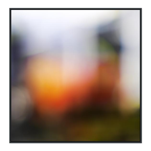Jakob Kupfer, Lichtbild #534, 2021, 102 x 100 cm, Pigment, Wachs auf Papier, Aludibond
