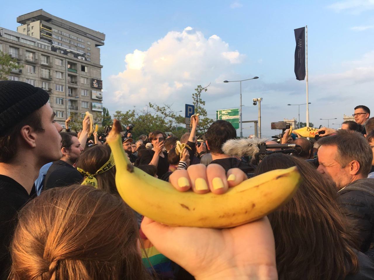 Bananenprotest in Warschau