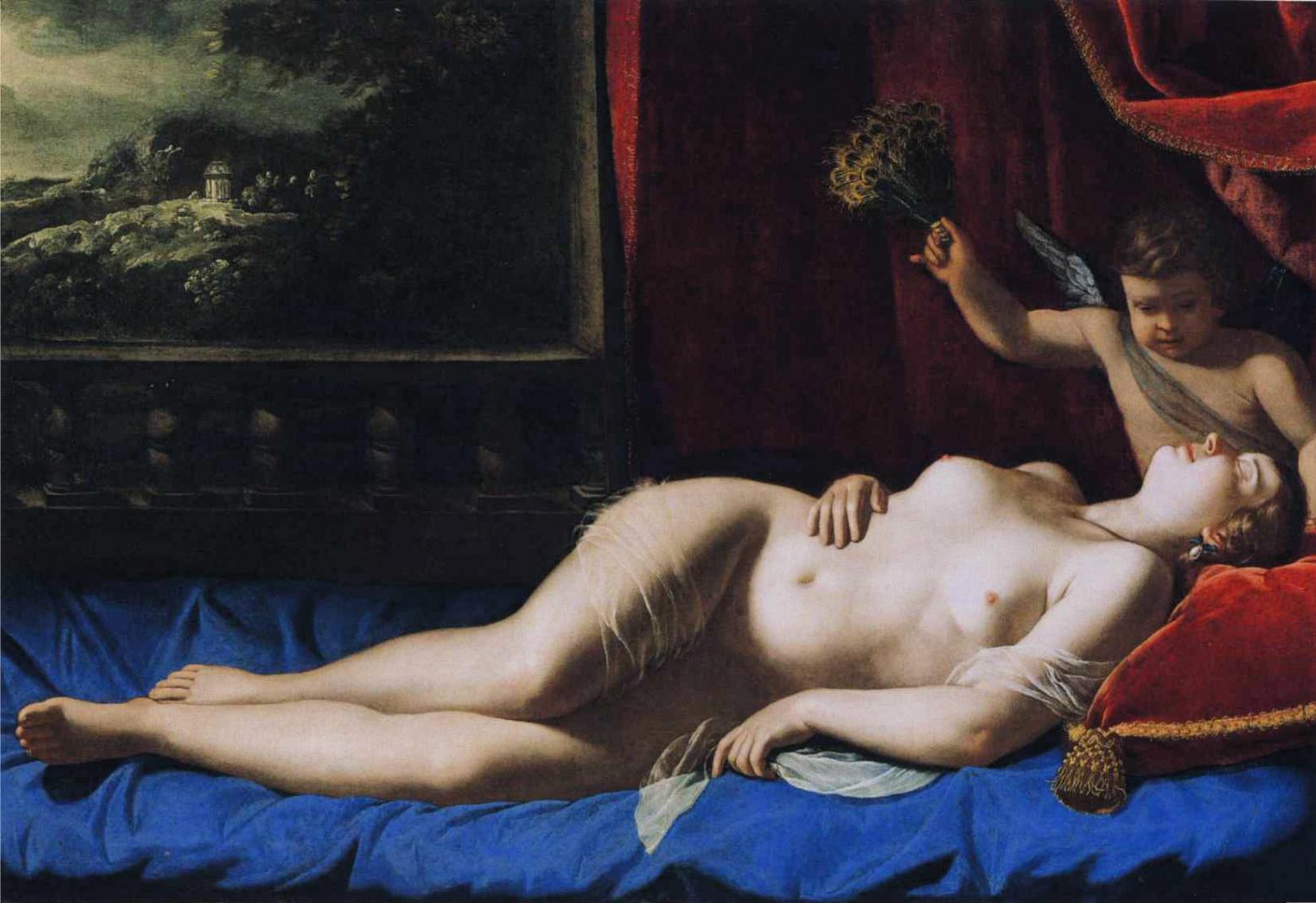 Artemisia Gentileschi "Venus und Amor", 1625-1630