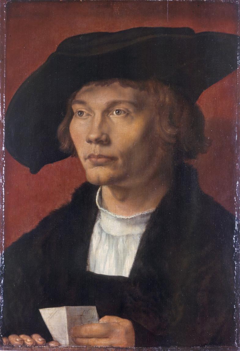 Albrecht Dürer, Bildnis des Bernhard von Reesen,Gemäldegalerie Alte Meister, Dresden, 1521