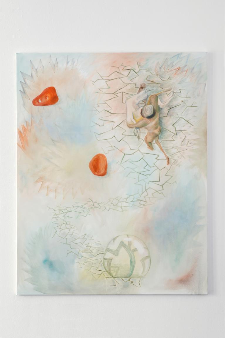 Alison Yip, "Bare Heel Country", 2020, 150 x 120 cm, Öl auf Leinwand