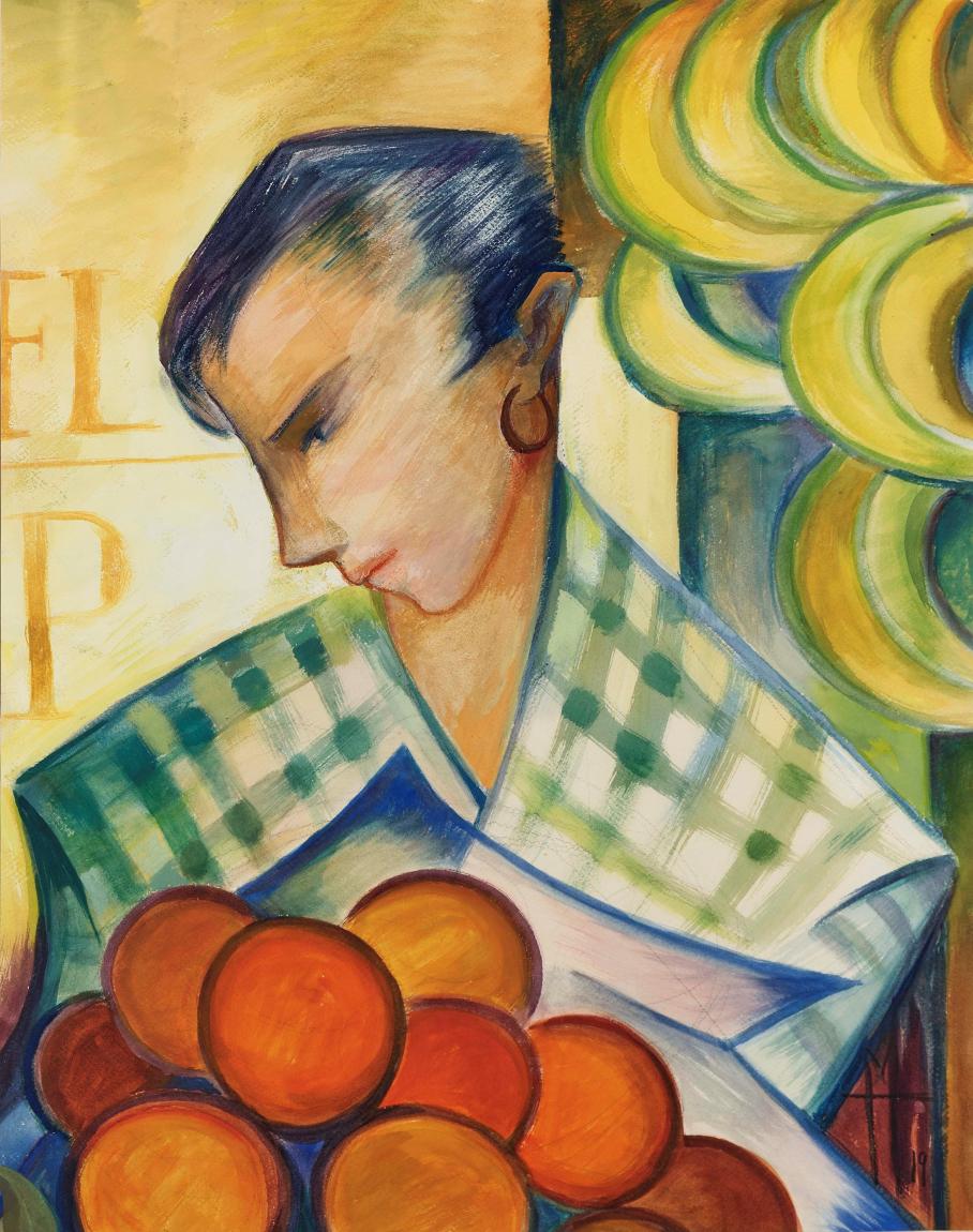 Hedwig Marquardt "Mädchen mit Orangen", 1919