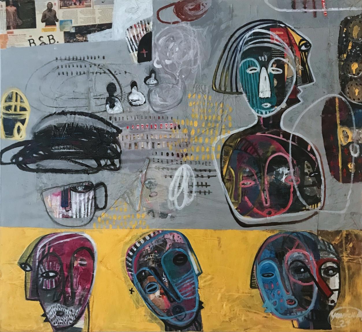 Galerie Melbye-Konan: Yannick Ackah "Chuchoterie", 2021