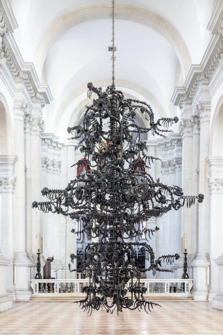 Ai Weiwei "La Comdia Umana", Installationsansicht Basilica San Giorgio Maggiore, Venedig, 2022