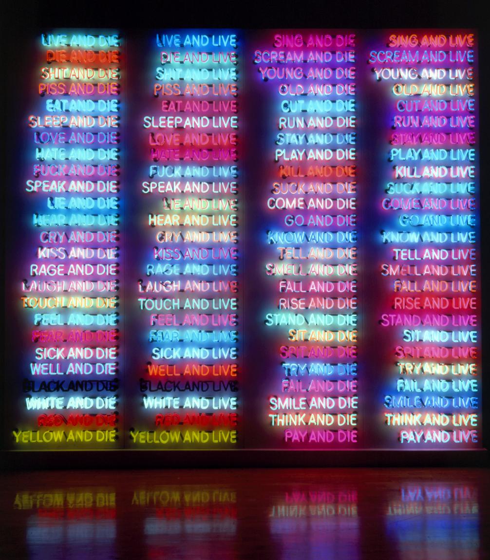 Bruce Nauman „One Hundred Live and Die“, 1984