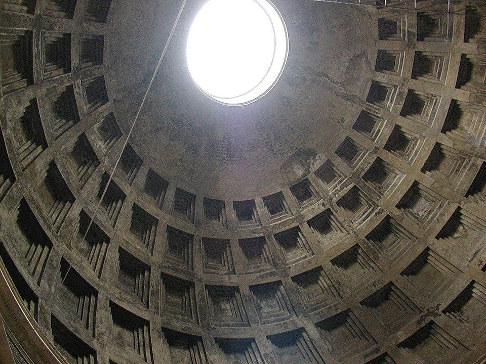 Die Pantheon Kuppel von innen