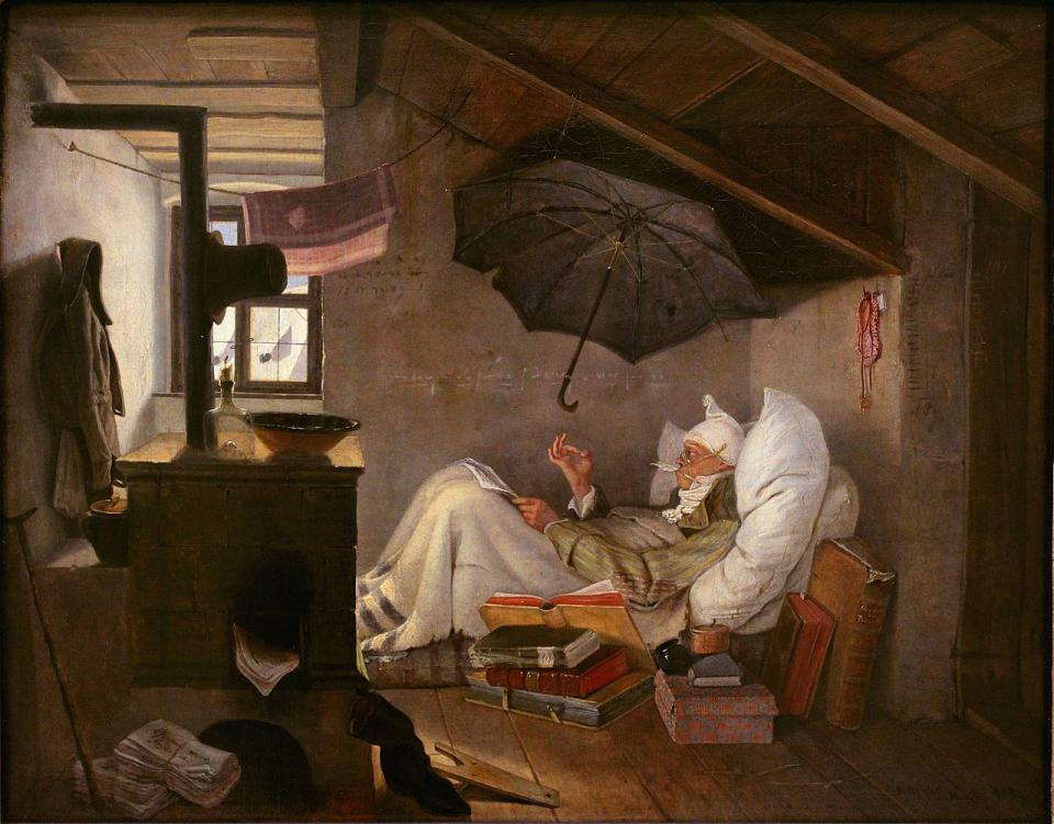 Carl Spitzweg: "Der arme Poet", 1839