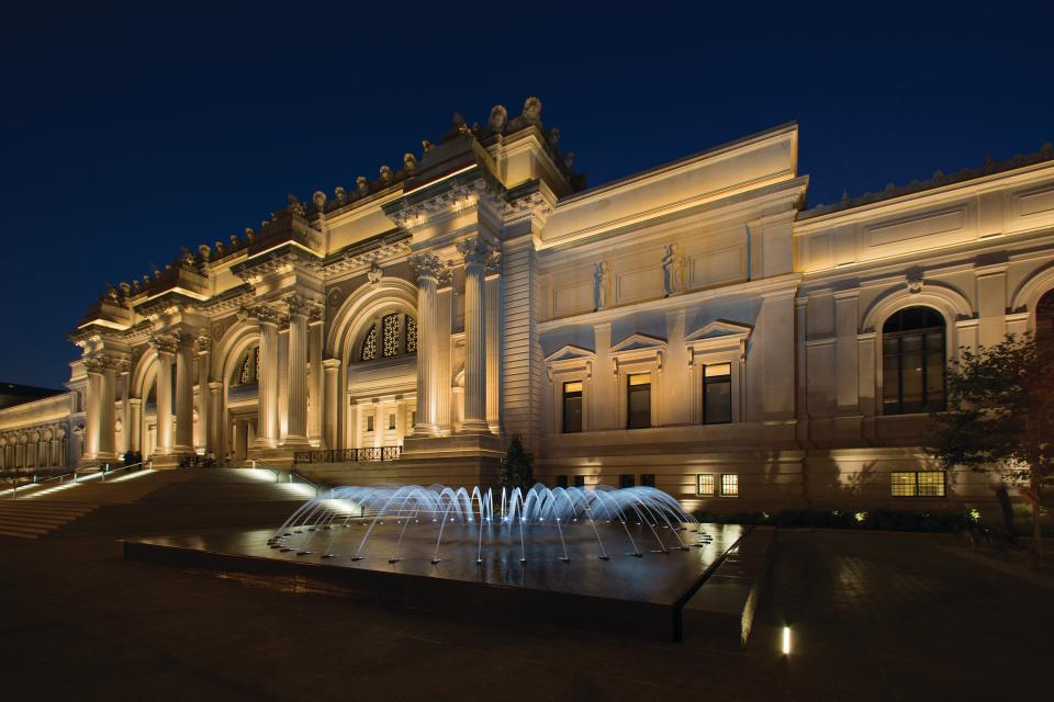 Außenansicht des Metropolitan Museum in New York, das derzeit wegen der Corona-Pandemie geschlossen ist