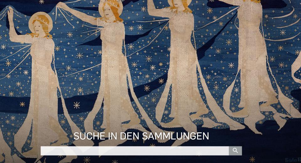Suchmaske der Online-Sammlung des Museum für Kunst und Gewerbe Hamburg