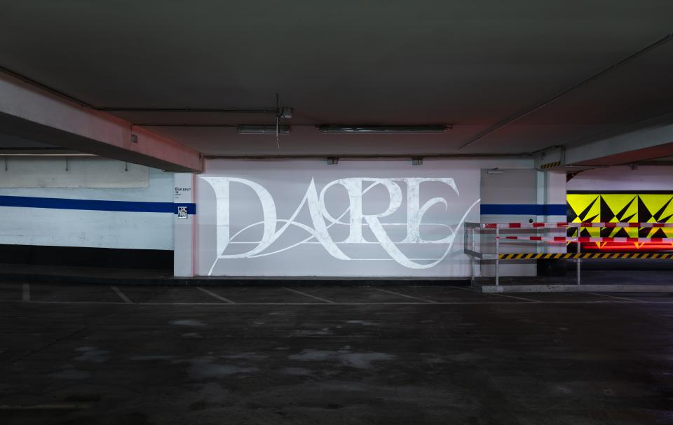 Eliza Ballesteros "Dare", 2021, Parkhaus unter der Kunsthalle Düsseldorf