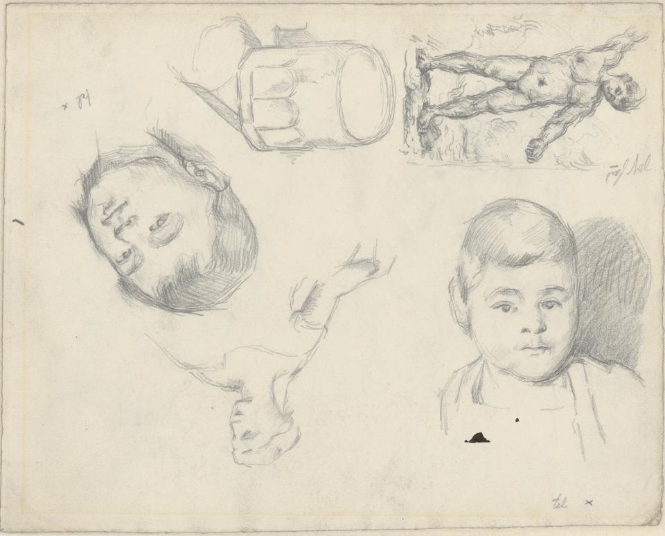 Paul Cézanne "Études et portraits du fils de l’artiste", 1877–78