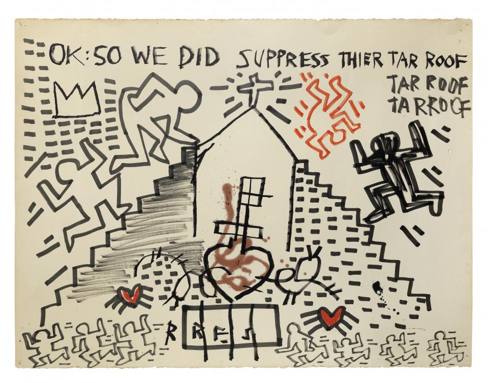 "Untitled" von Keith Haring und Jean-Michel Basquiat 