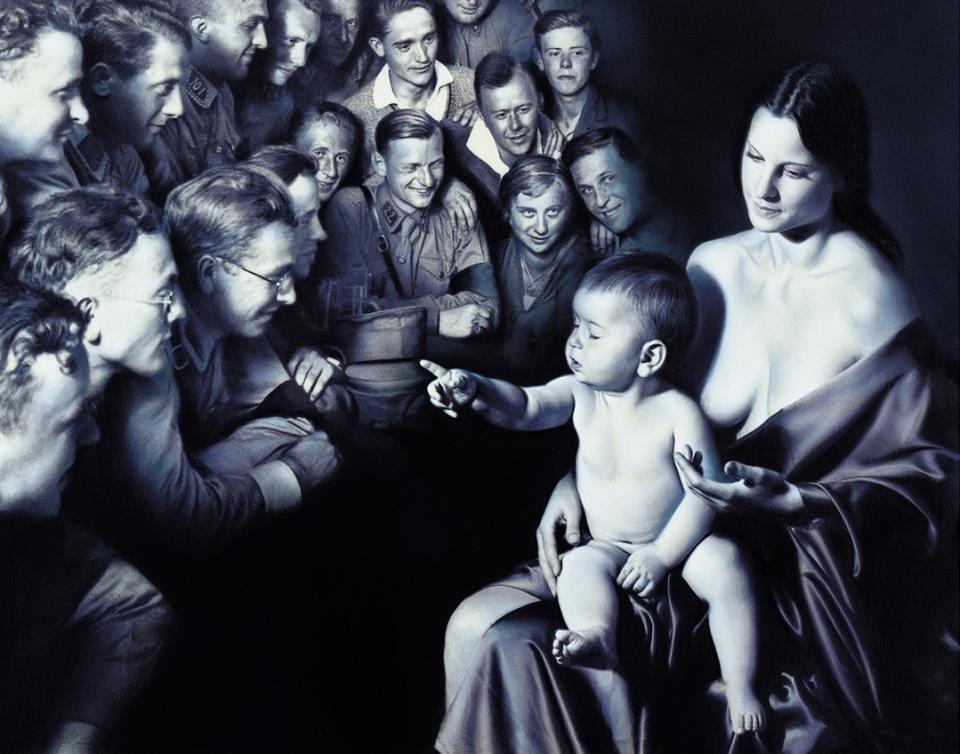 Cover-Artwork des Künstlers Gottfried Helnwein zu Laibachs Album "Wir sind das Volk"