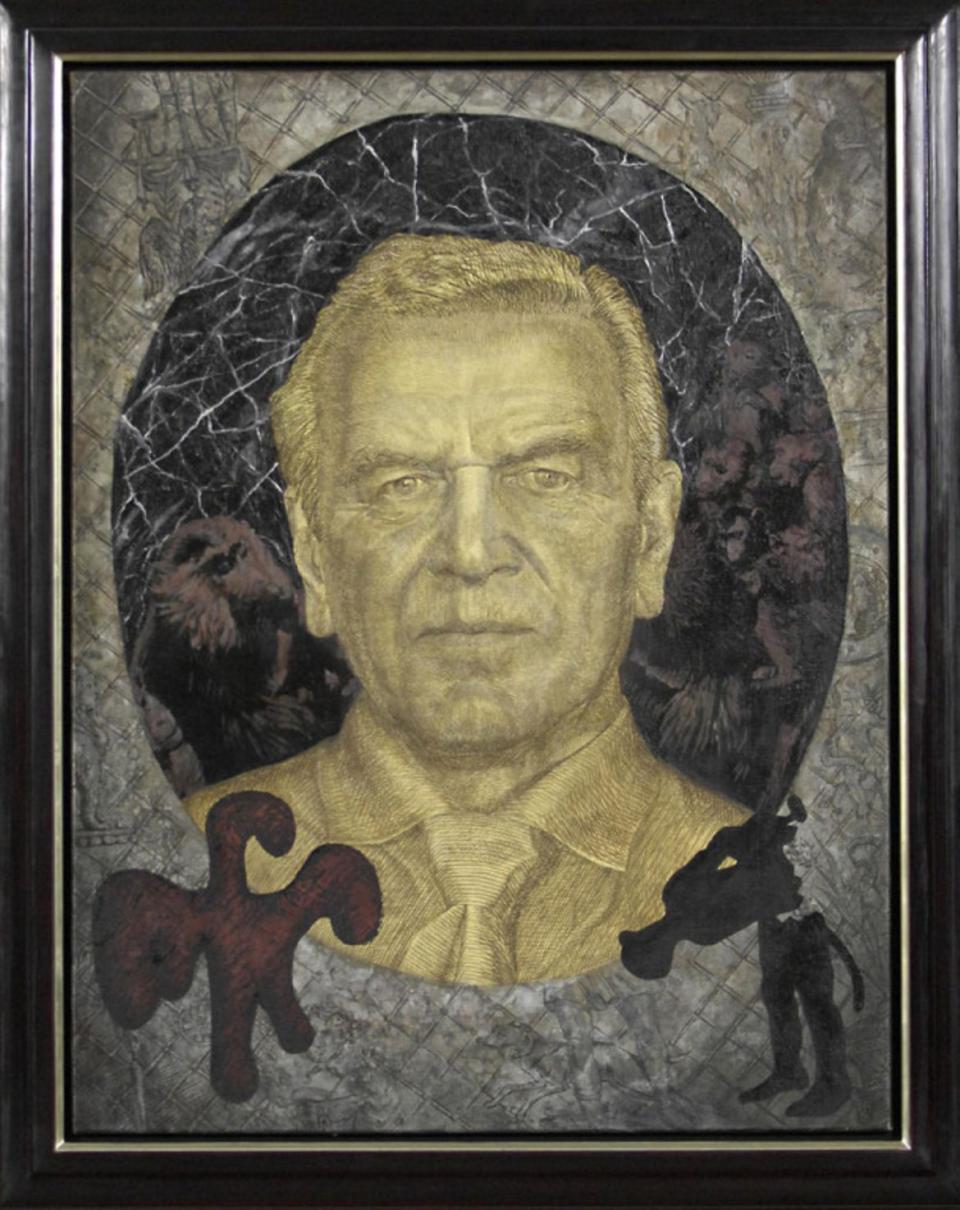 Jörg Immendorf, Porträt von Ex-Kanzler Gerhard Schröder
