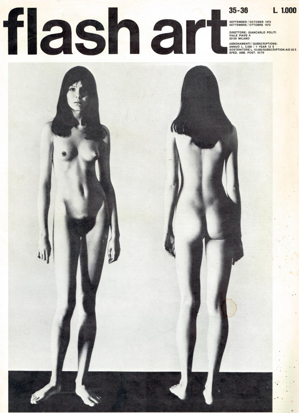 Claudio Bravos "Eva", 1971, auf dem Titel der "Flash Art", Ausgabe September/Oktober 1972