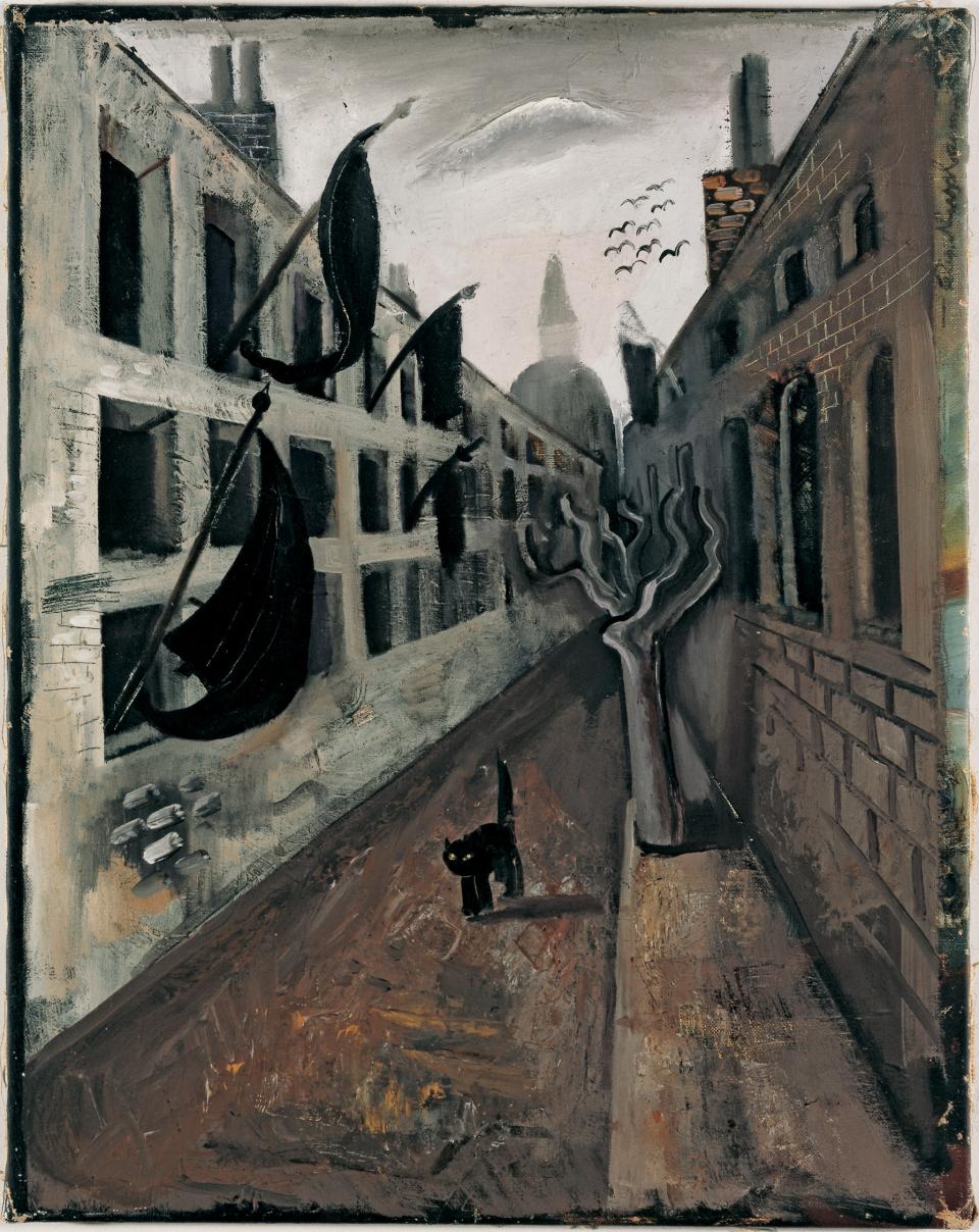 Das Gemälde "Rue triste" ("Trostlose Straße", um 1938/39) des 1944 in Auschwitz ermorderten Malers Felix Nussbaum
