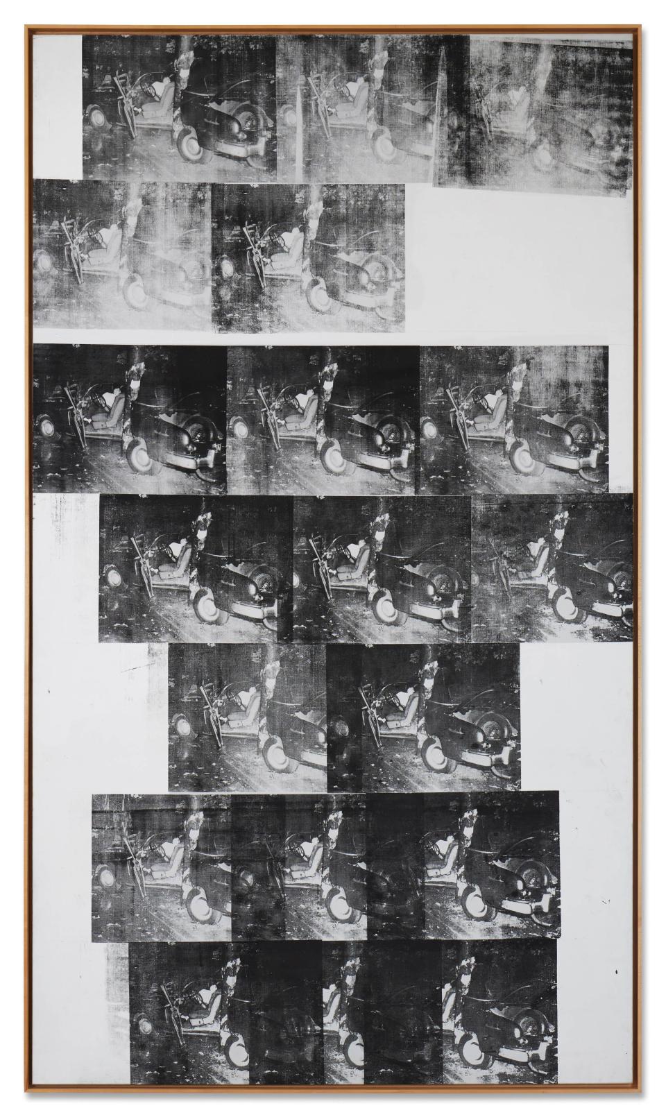 Andy Warhol "White Disaster (White Car Crash 19 Times)", 1963