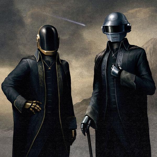 Daft Punk auf einem Ölschinken in The Weeknds Musikvideo "Starboy"