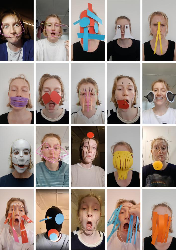 Die niederländische Künstlerin Hanneke Klaver mit ihren analogen Gesichtsfiltern
