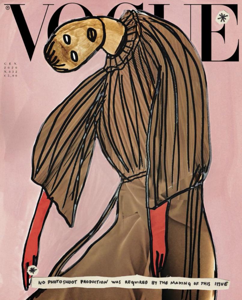 Cover der für ihre Mode-Performances bekannten Künstlerin Vanessa Beecroft