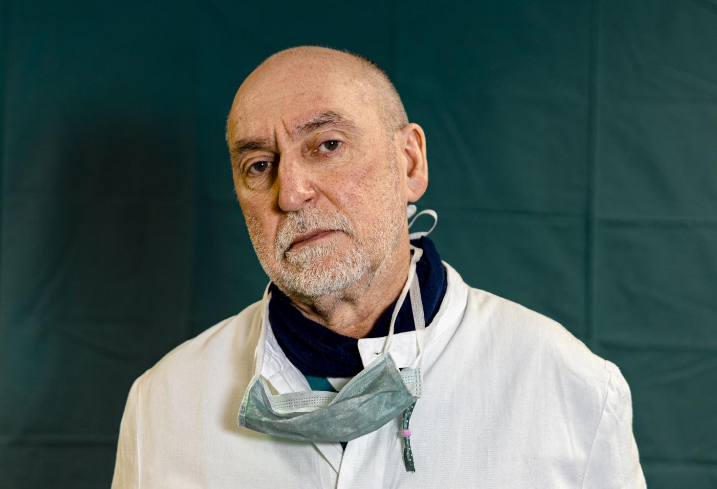 Gabriele Tomasoni, 65, Ärztlicher Leiter der Intensivstation im Krankenhaus "Spedali Civili de Brescia" in Brescia