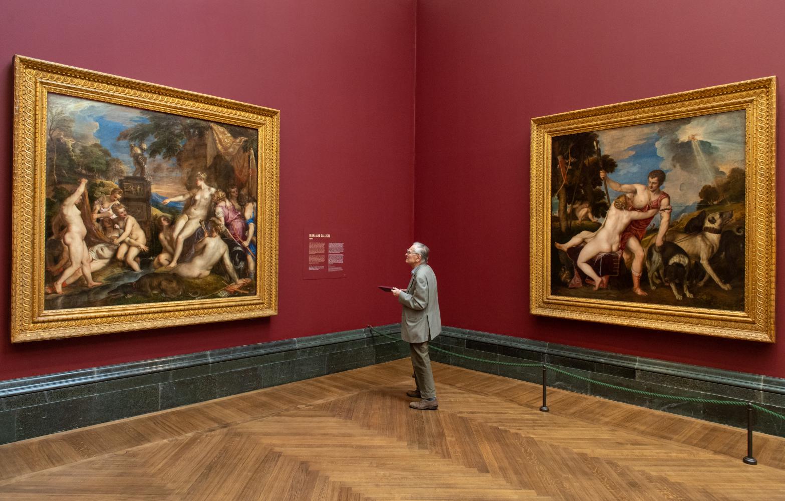Die Tizian-Bilder "Diana und Kallisto" und "Venus und Adonis" in der National Gallery London