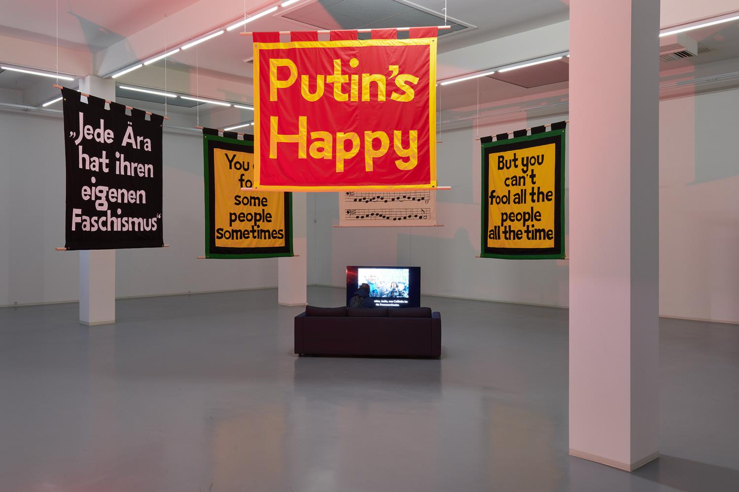 Jeremy Deller "Wir haben die Schnauze voll", Installationsansicht, Bonner Kunstverein, 2020
