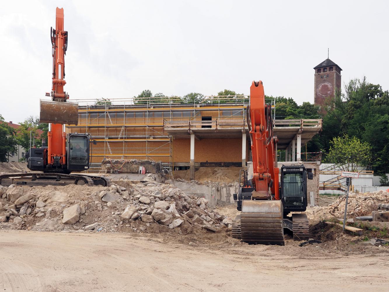 Baustelle "Minsk" auf dem Brauhausberg 