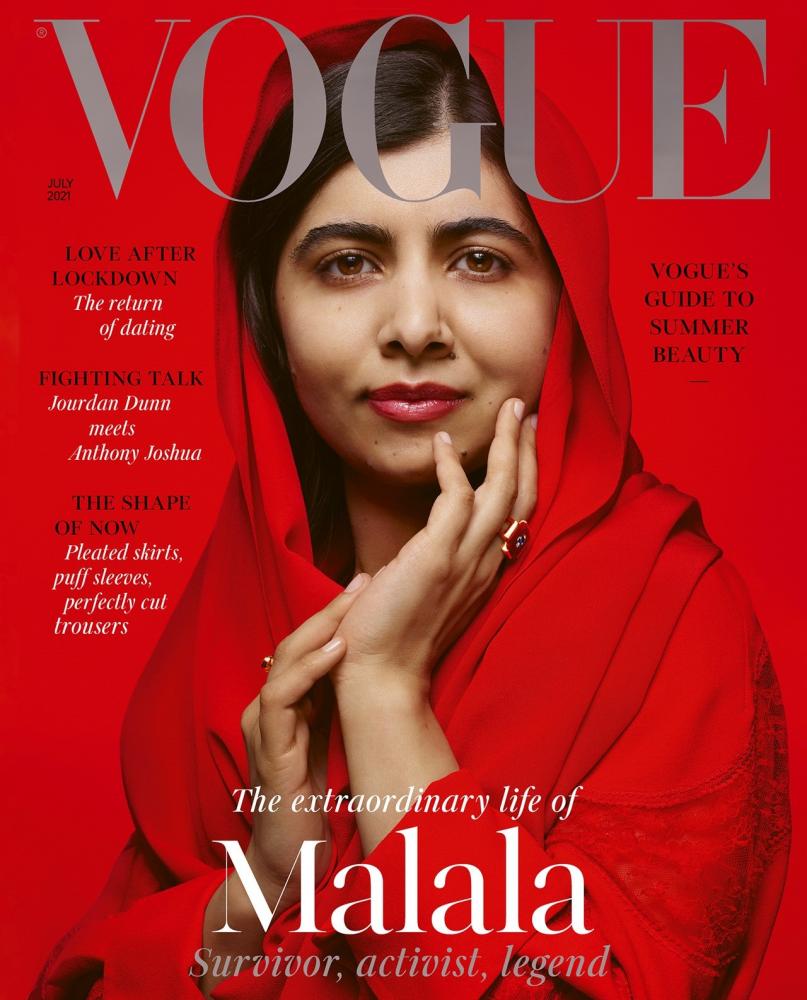 Malala Yousafzai auf dem Cover der britischen "Vogue"