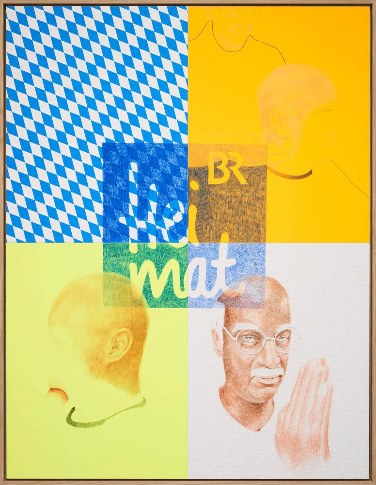 Art Cologne: Galerie Nagel Draxler: Alex Wissel "Frankenfasching, Söder/Gandhi", 2021