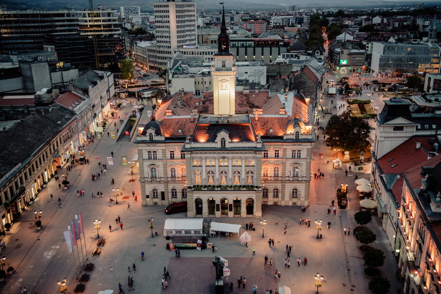 Das Stadtzentrum von Novi Sad