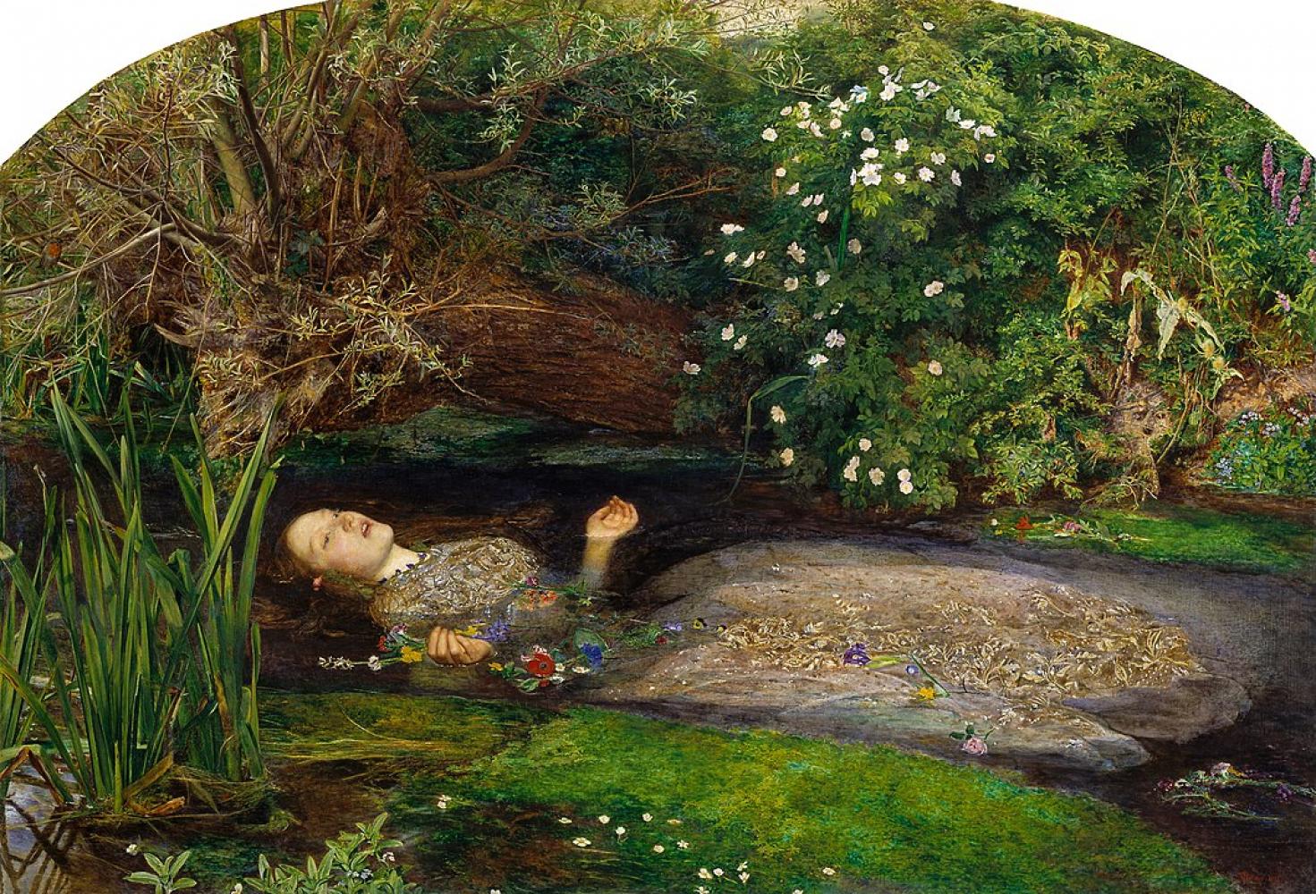 Sir John Everett Millais "Ophelia", 1851-52