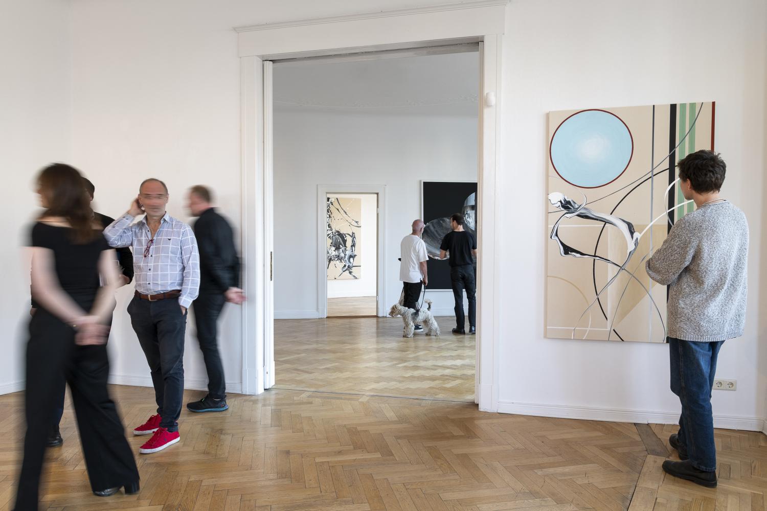 Installationsansicht Ruscha Voorman in der Galerie Crone beim Berliner Gallery Weekend Discoveries im September 2021