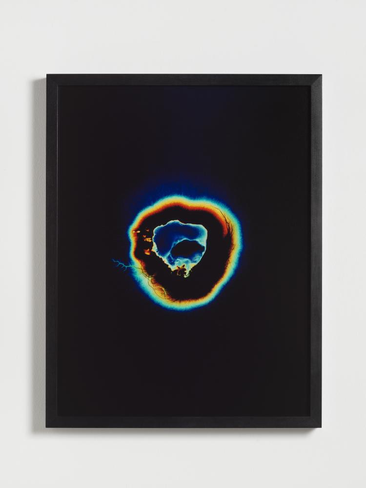 Jeremy Shaw "Unseen Potential (San Pedro, a.2)", 2021, Kirilian photograph, framed, 67,7 x 52,7 x 5 cm