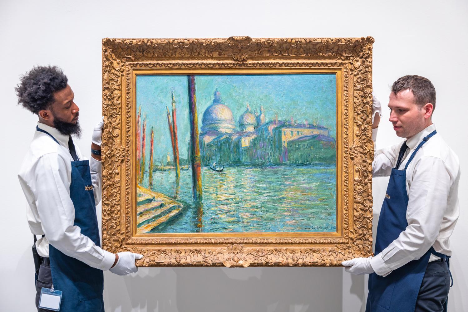"Le Grand Canal et Santa Maria della Salute" ein Venedig-Bild des französischen Malers Claude Monet (1840-1926)