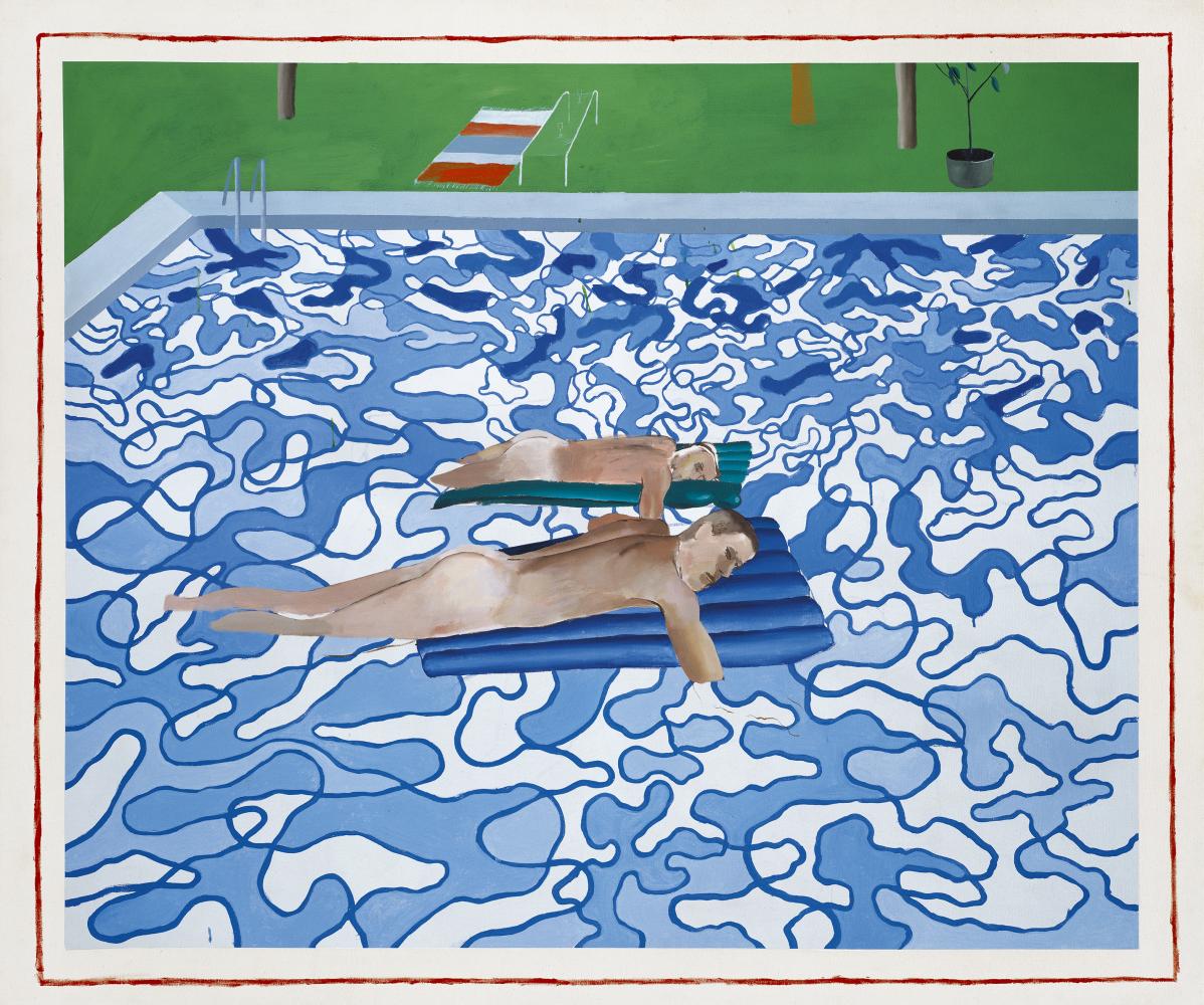 David Hockney "California Copied From 1965 Painting in 1987", 1987