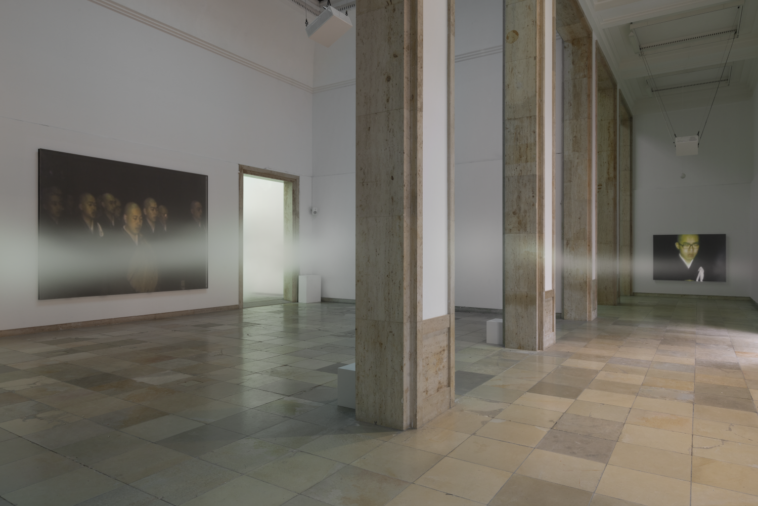 "Fujiko Nakaya: Nebel Leben", Installationsansicht Haus der Kunst, München, 2022