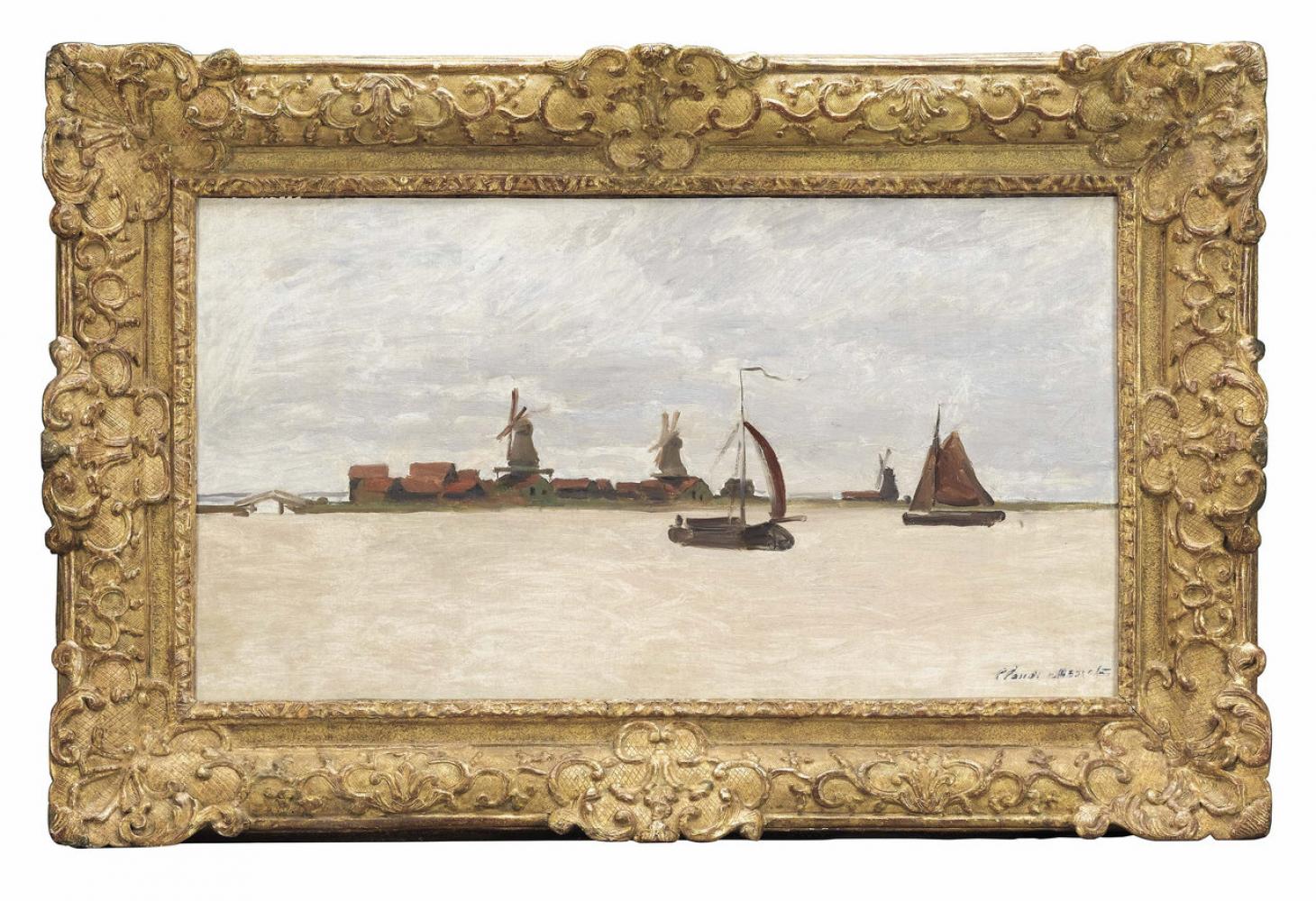 Claude Monet "De Voorzaan en Westerhem", 1871
