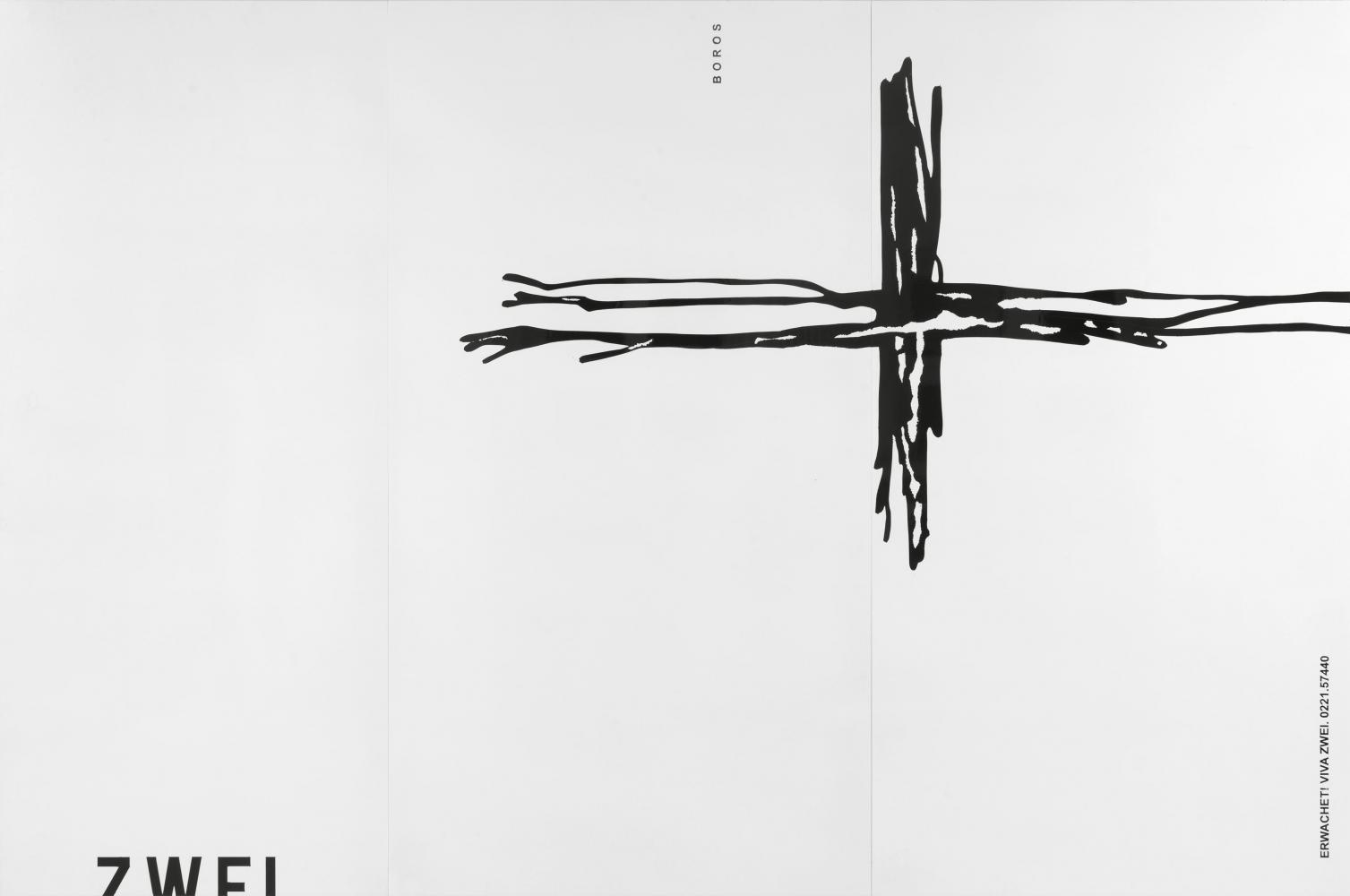 Michel Majerus "Erwachet!", 1999, Lack auf Aluminium, 277 x 420 x 1,7 cm