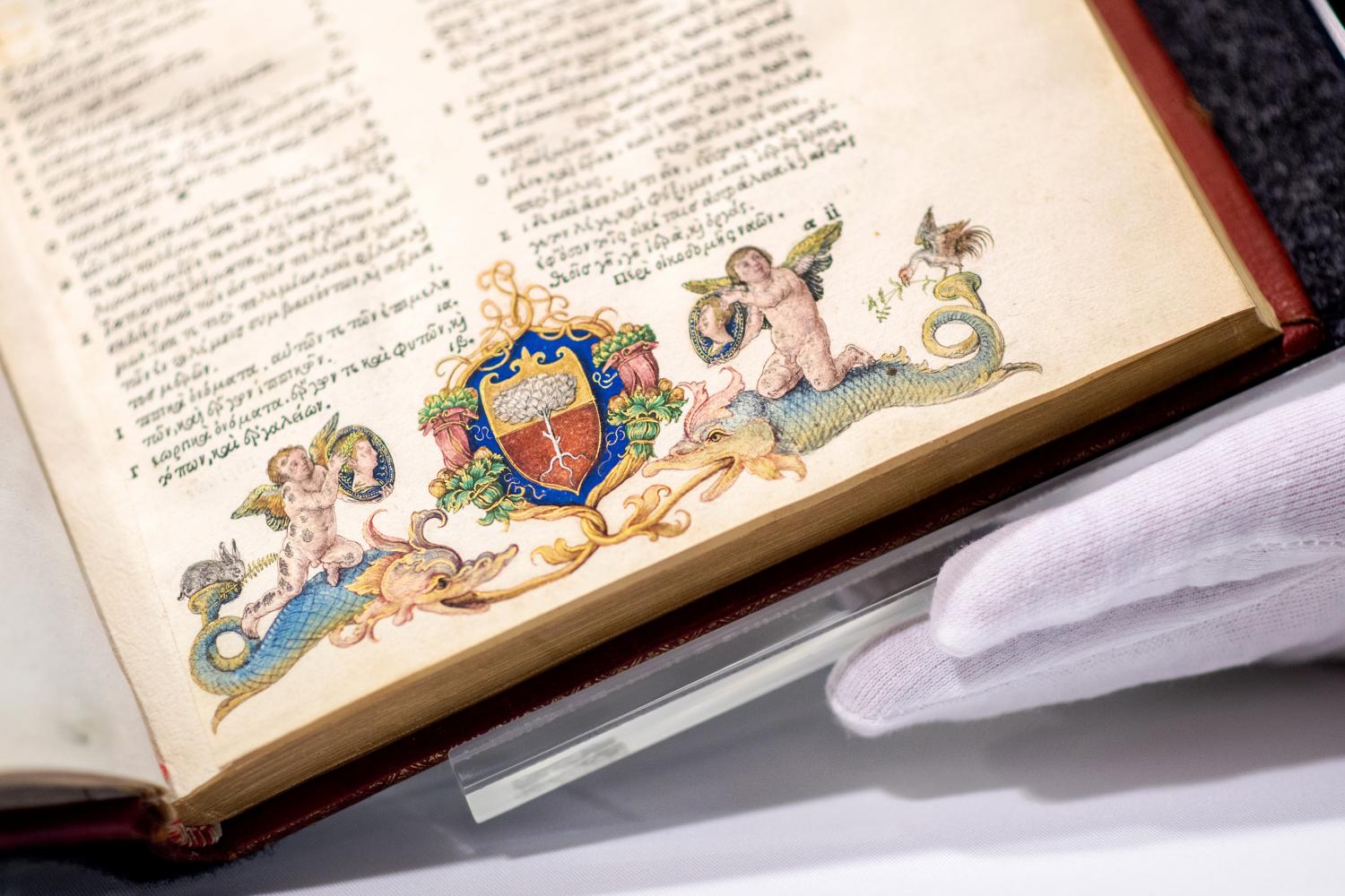 Eine bislang unbekannte Illustration, die möglicherweise von dem Renaissance-Künstler Albrecht Dürer stammt, in einem Buch, das zum Bestand der Landesbibliothek Oldenburg gehört