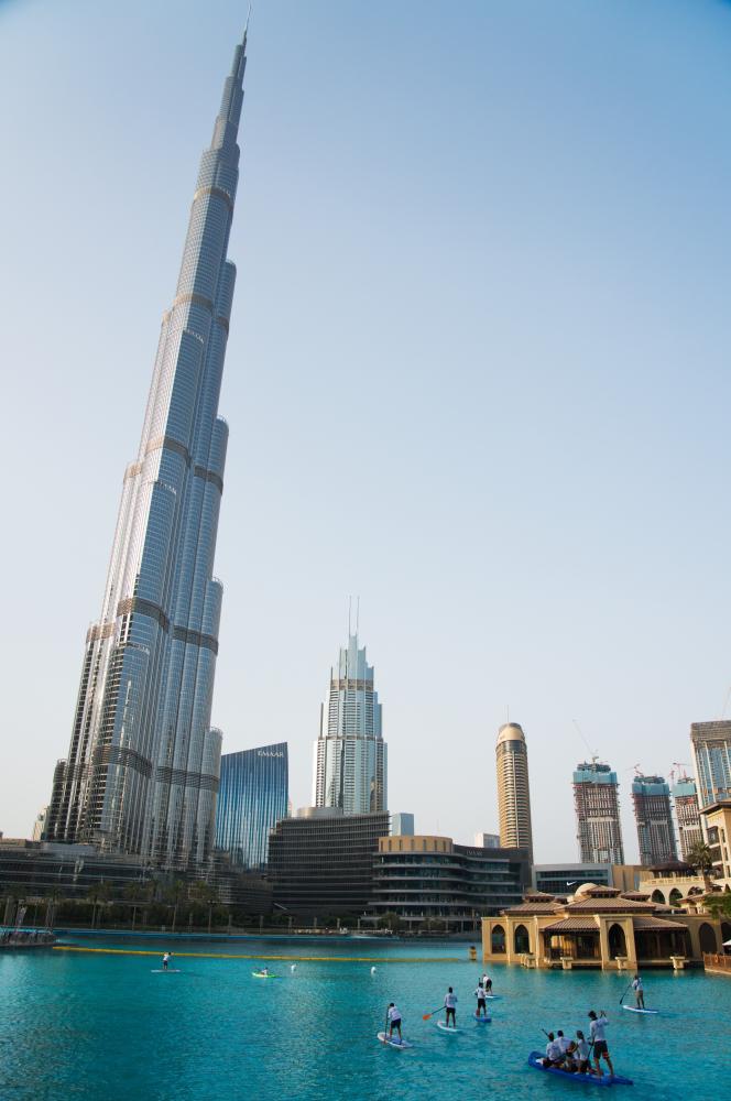 Das Burj Khalifa in Dubai, das höchste Hochhaus der Welt