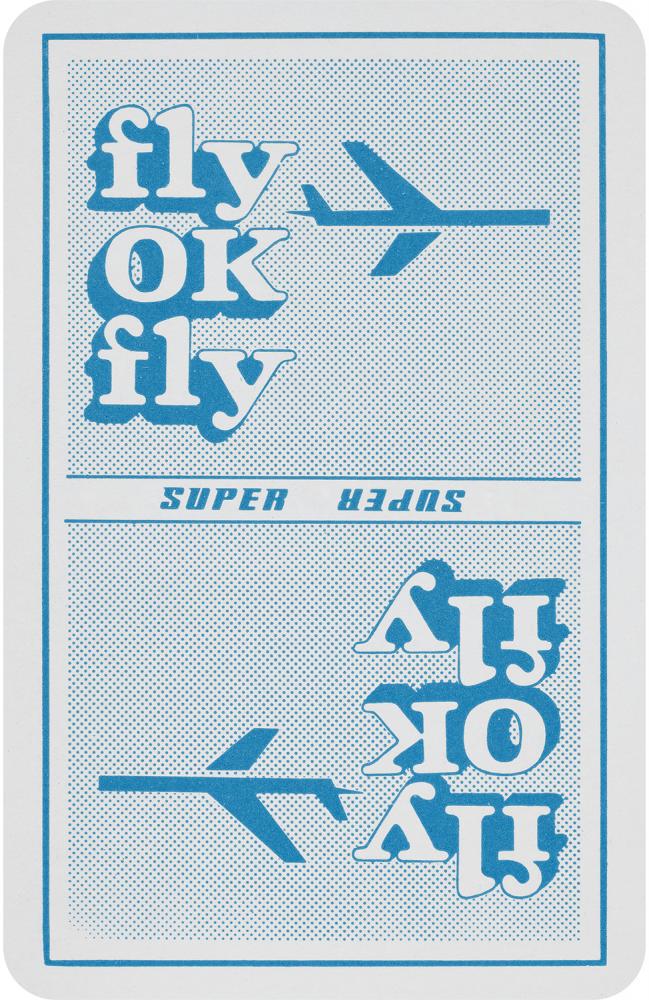 Michail Pirgelis "fly OK fly SUPER" (back), 2022, C-Print on carton, 91 x 59 mm