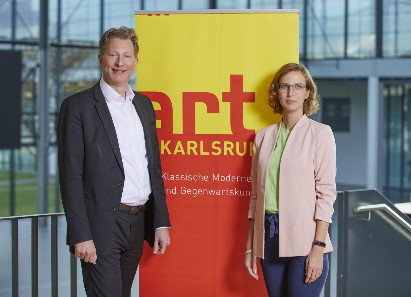 Olga Blaß und Christian Jarmuschek, die neue Doppelspitze der Art Karlsruhe