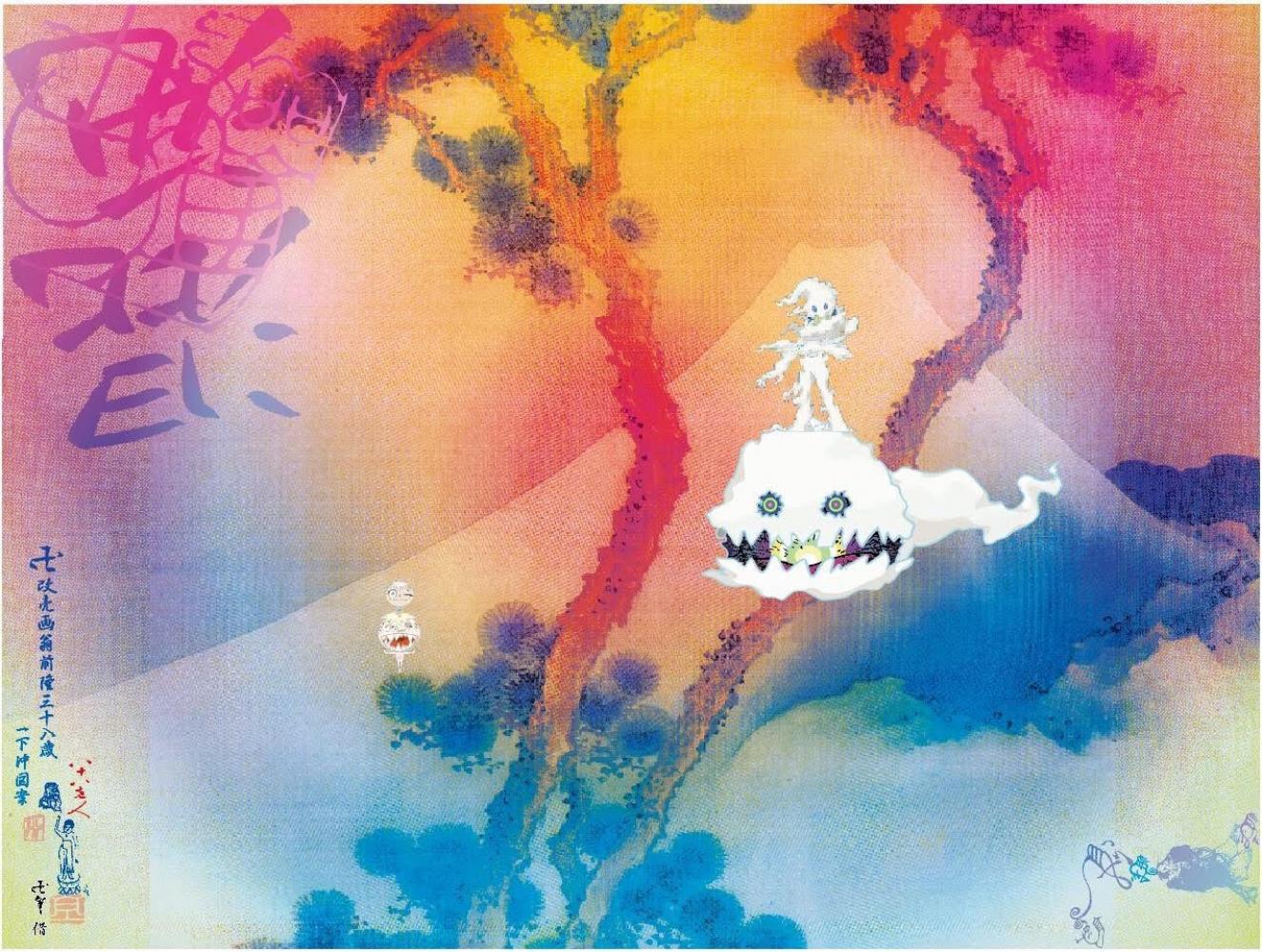 2018 gestaltete Takashi Murakami das Cover zum Album "Kids See Ghosts" von Kanye West