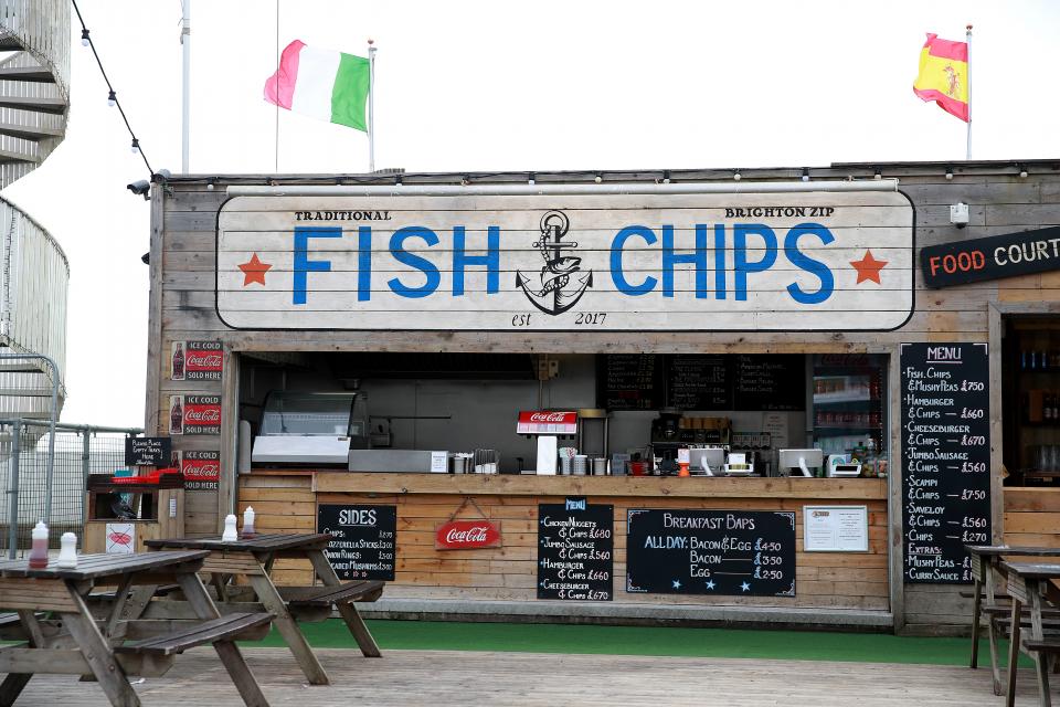 Auch hier sind die Chips alle: In Großbritannien (hier in Brighton) herrscht nach dem Brexit Mangel in vielen Bereichen Nachschubmangel  