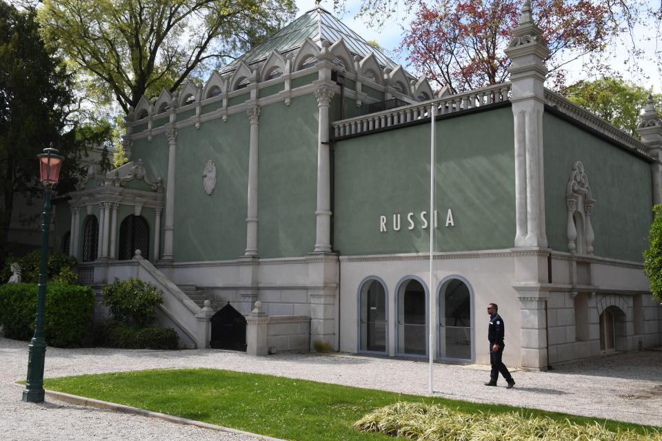 Geschlossener russischer Pavillon