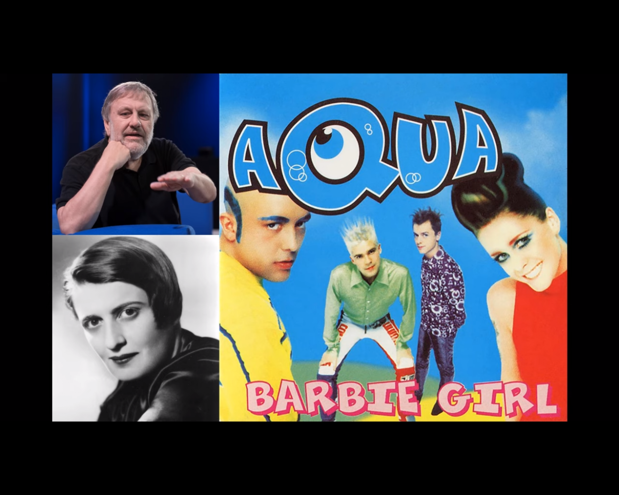 Die Autoren Slavoj Žižek und Ayn Rand sprechen den Aqua-Hit "Barbie Girl" ein