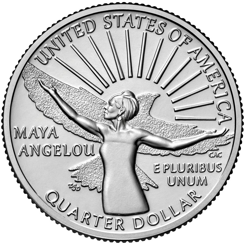 Neue Vierteldollarmünze mit Maya Angelou